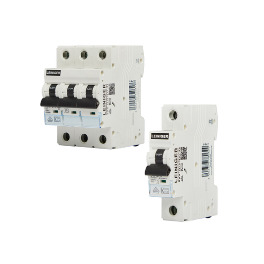 Leitungsschutzschalter, LS-Schalter, B/C, 1-/3-polig, 2–63A, 6kA