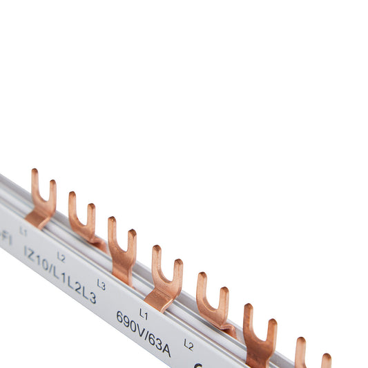 Phasenschiene, Kammschiene, 1-Phasig oder 3-Phasig, 12 Module, für LS- & FI-Schalter