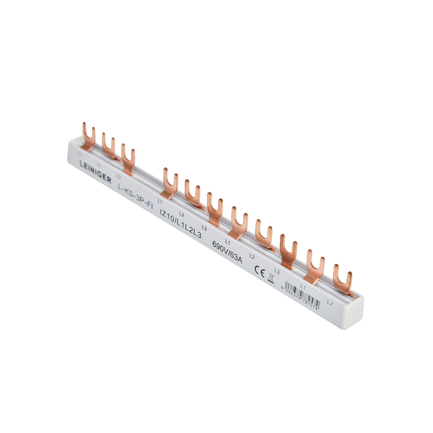 Phasenschiene, Kammschiene, 1-Phasig oder 3-Phasig, 12 Module, für LS- & FI-Schalter