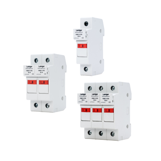 PV Sicherungstrenner, Sicherungsschalter für Photovoltaik, 1-/2-/3-polig, 1000 V DC