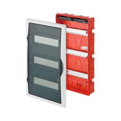 Unterputz Verteilerkasten / Sicherungskasten IP40 – 1–3-reihig (6–36 Module)